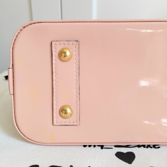 💕STUNNING LOUIS VUITTON Vernis Flowers Alma BB Rose Ballerine - Picture 10 of 16